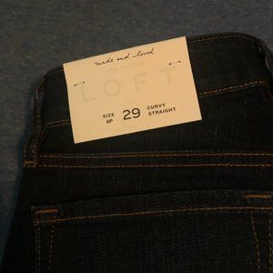 Loft Curvy Straight Jeans 8P